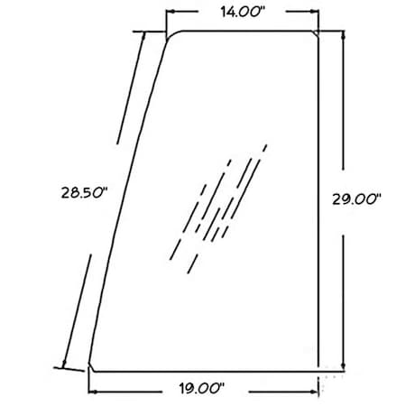 Aftermarket Upper Front Door Sliding Glass AT183083